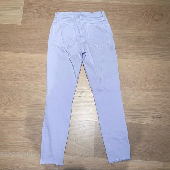 FRAME Le High Skinny Raw Edge Jeans Lavender 26 - Picture 7 of 12